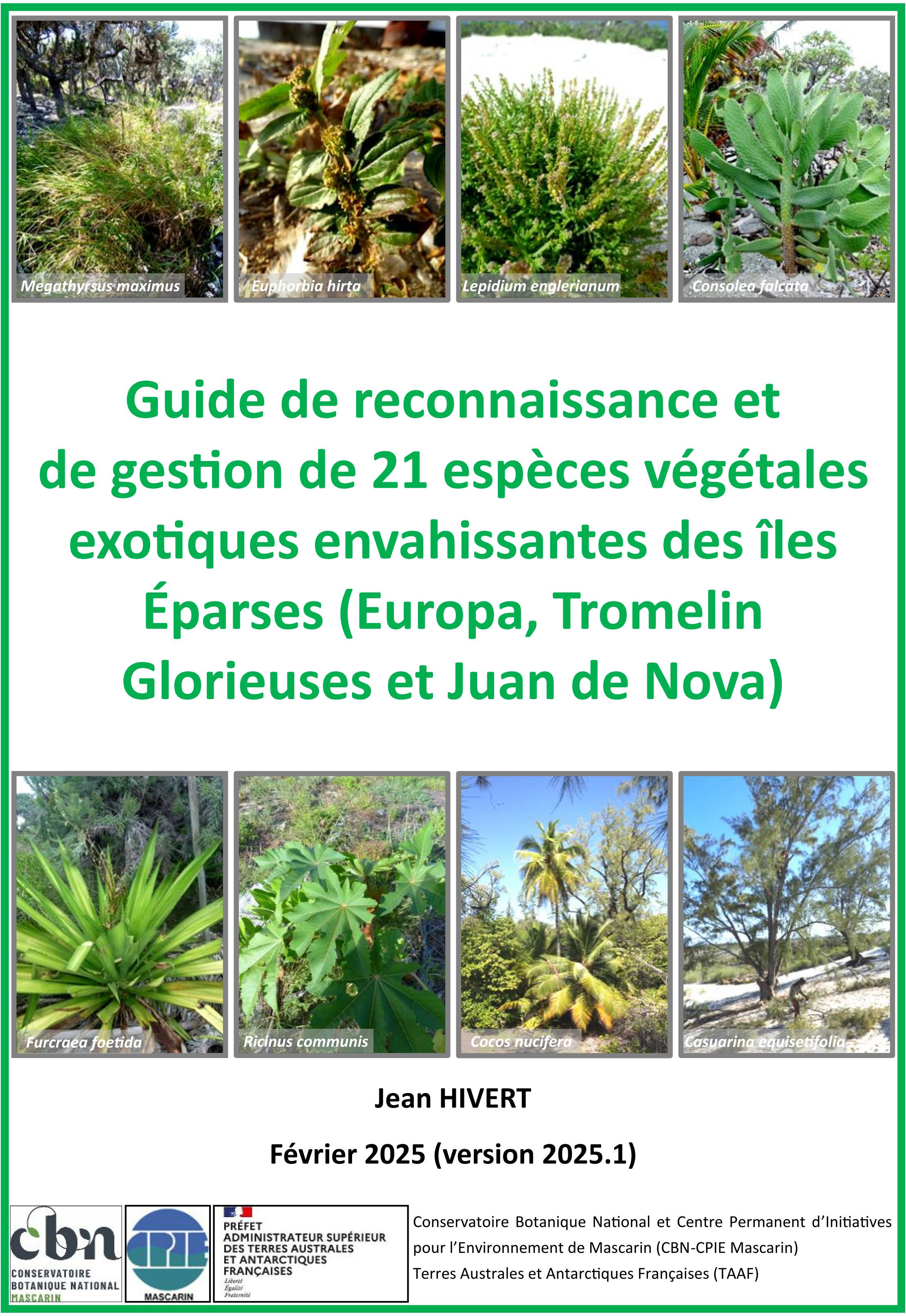 Mise à jour du guide de reconnaissance et de gestion des EVEE des îles Éparses